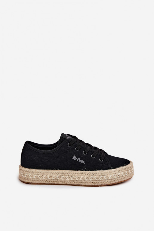 sapatos casuais pretos Lee Cooper LCIN-25-44-3216