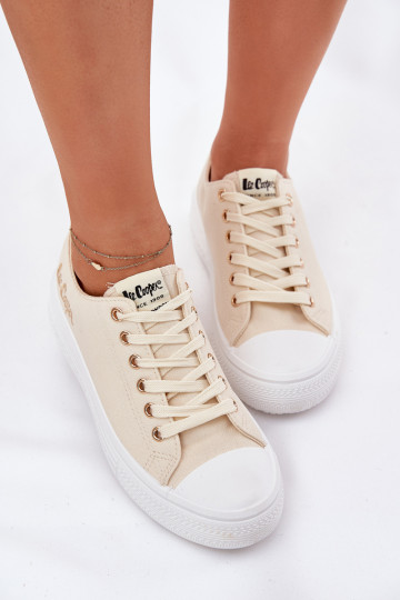 Sapatos casuais em plataforma em areia Lee Cooper LCIN-24-44-2464L