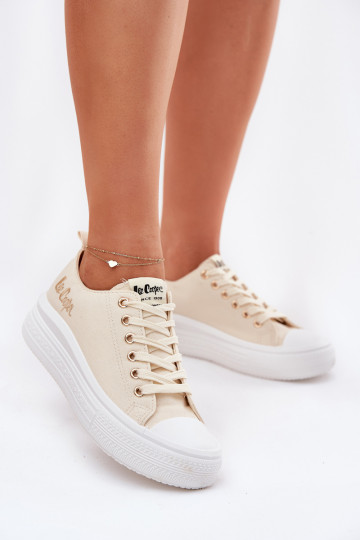 Sapatos casuais em plataforma em areia Lee Cooper LCIN-24-44-2464L 2