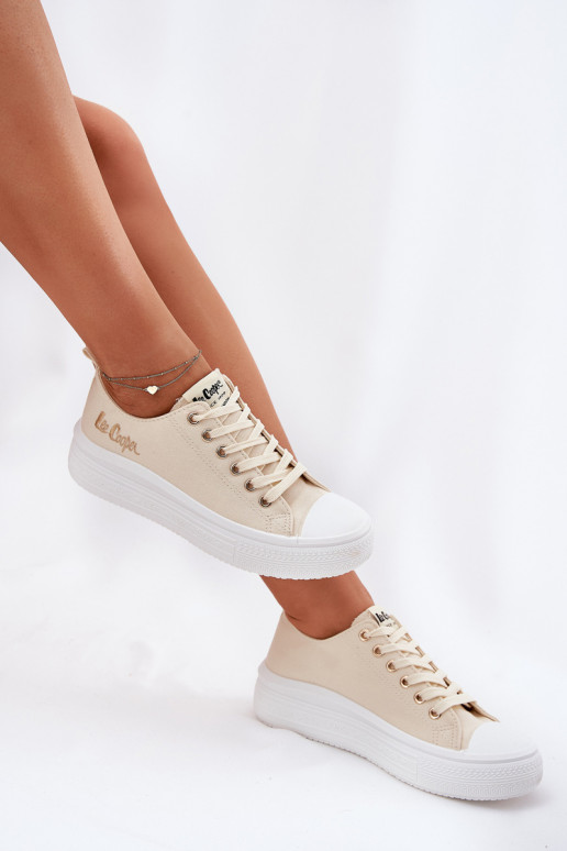 Sapatos casuais em plataforma em areia Lee Cooper LCIN-24-44-2464L