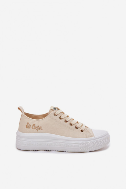 Sapatos casuais em plataforma em areia Lee Cooper LCIN-24-44-2464L
