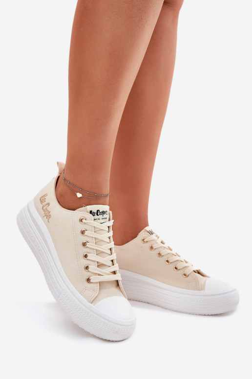 Sapatos casuais em plataforma em areia Lee Cooper LCIN-24-44-2464L