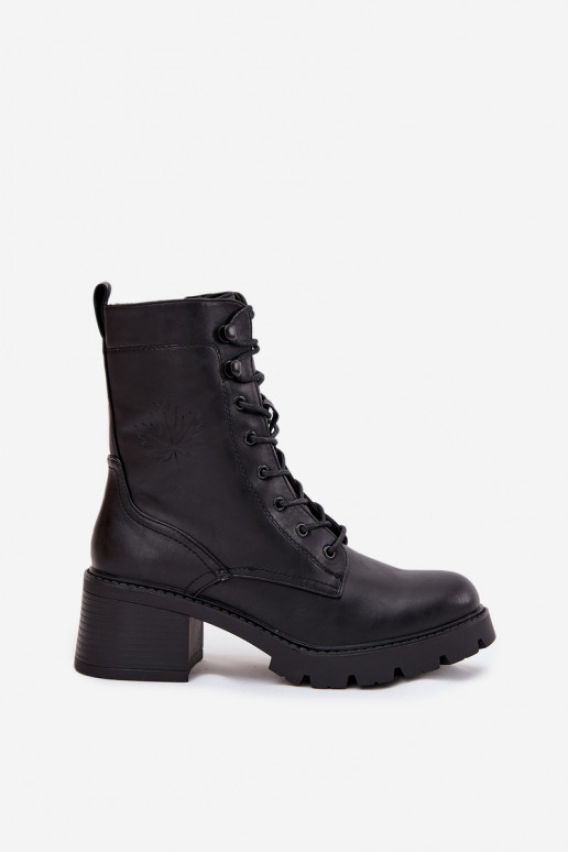 Botins de trabalho femininos isolados em preto Vinceza 89136
