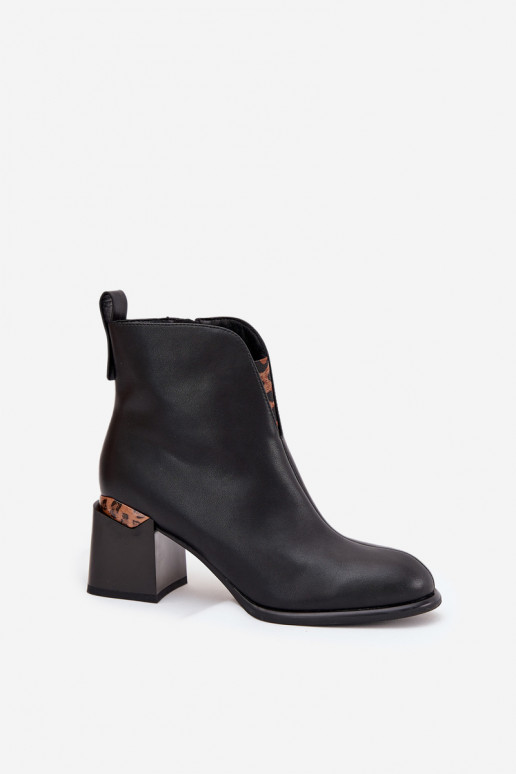 Pele Botas femininas Vinceza 66811 cor preta