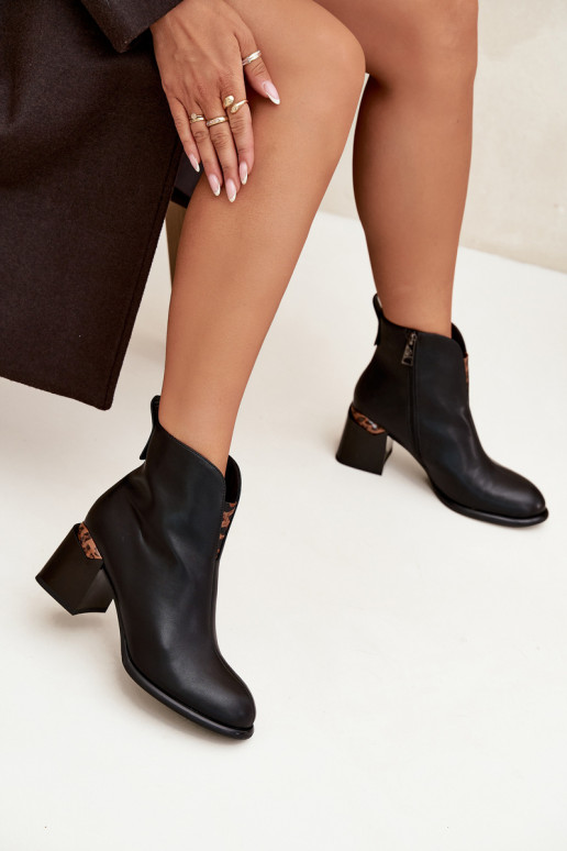 Pele Botas femininas Vinceza 66811 cor preta