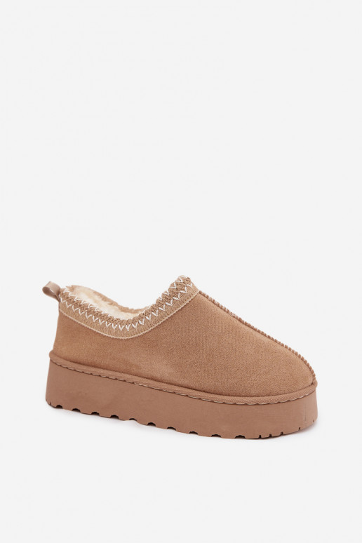 Botas de neve Mulheres baixasHaftem com uma plataforma bege Taliah