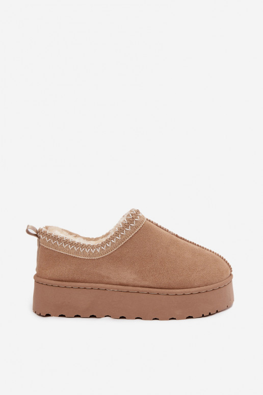 Botas de neve Mulheres baixasHaftem com uma plataforma bege Taliah