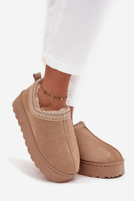 Botas de neve Mulheres baixasHaftem com uma plataforma bege Taliah