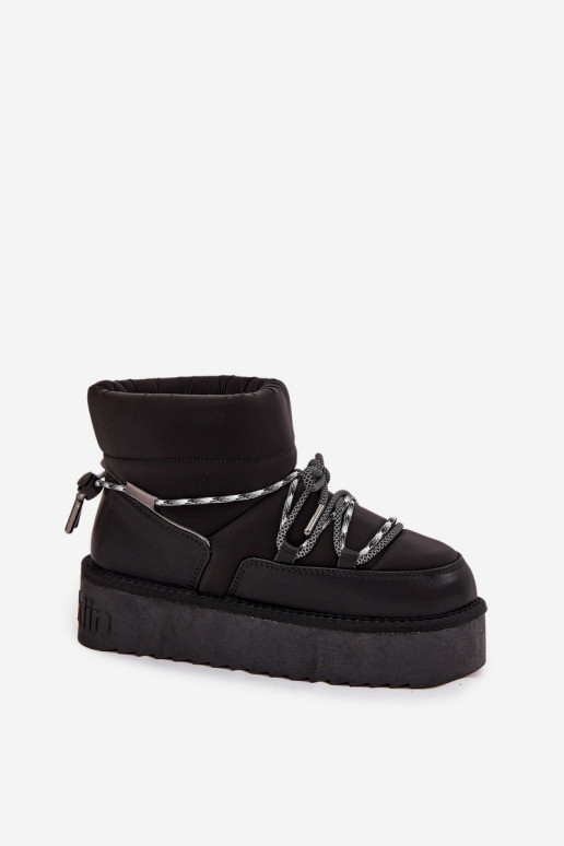 Botas de neve pretas com plataforma D.Franklin DFSH371015