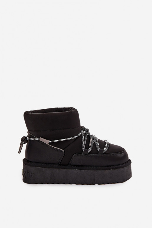 Botas de neve pretas com plataforma D.Franklin DFSH371015