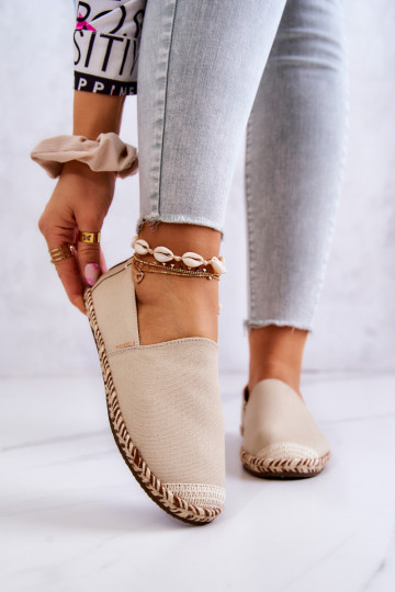 Espadrilhas bege de slip-on Big Star JJ274899 2