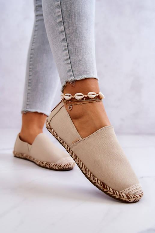 Espadrilhas bege de slip-on Big Star JJ274899