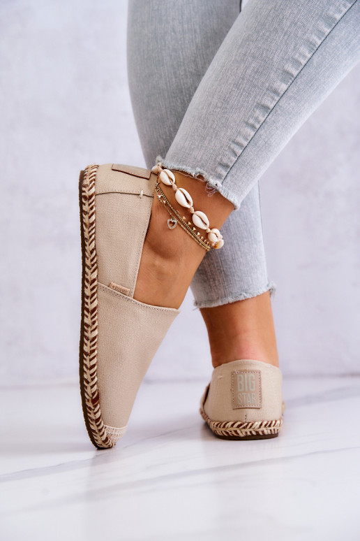 Espadrilhas bege de slip-on Big Star JJ274899