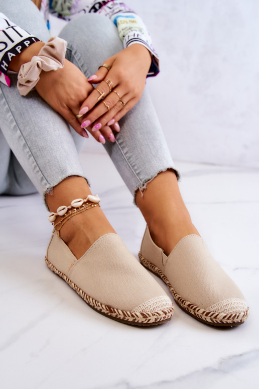 Espadrilhas bege de slip-on Big Star JJ274899