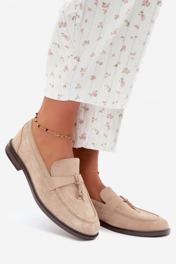 Mocassins de areia para mulheres em camurça sintética Raylie 2