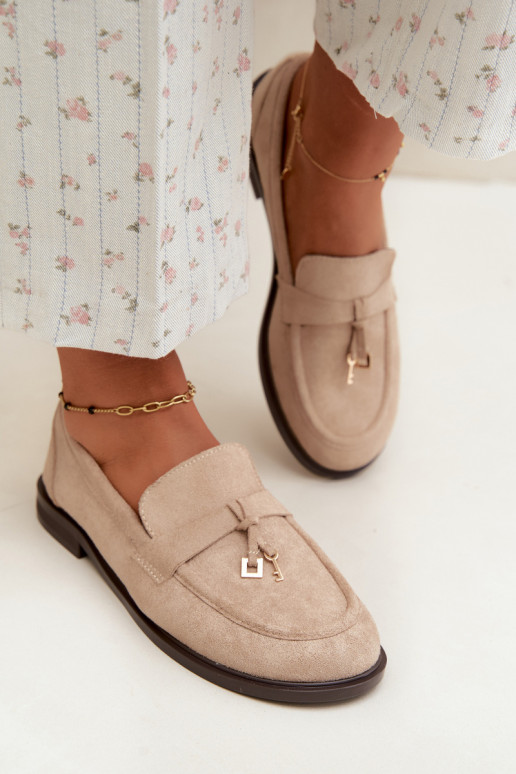 Mocassins de areia para mulheres em camurça sintética Raylie