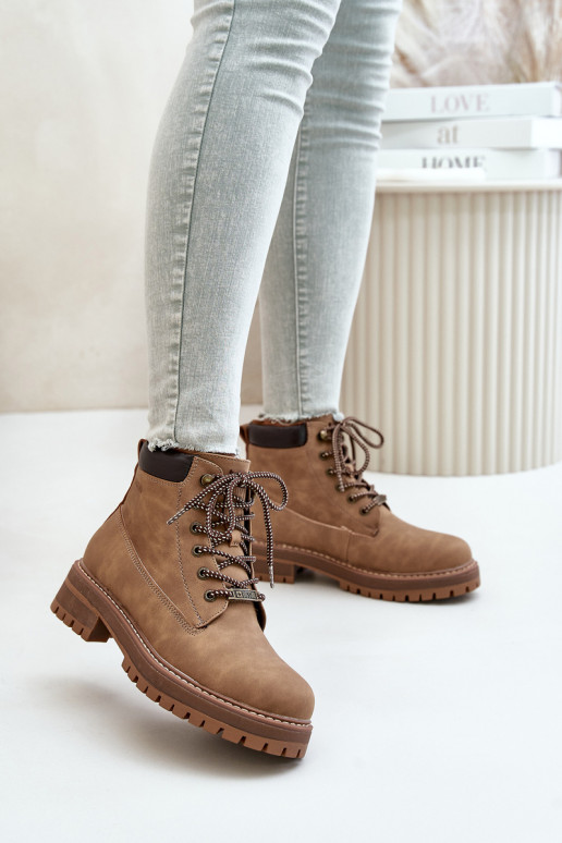 sapatos isolados femininos Big Star OO274A289 castanhos