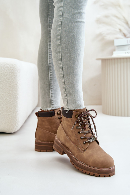 sapatos isolados femininos Big Star OO274A289 castanhos