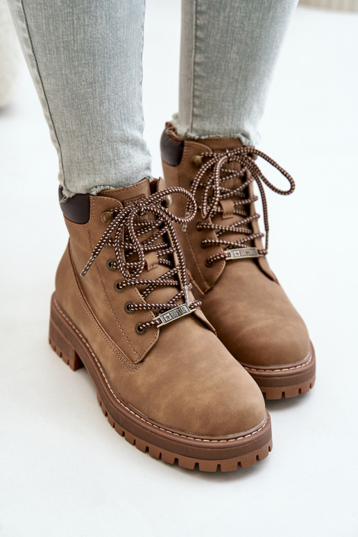 sapatos isolados femininos Big Star OO274A289 castanhos