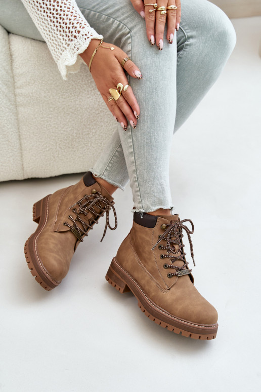 sapatos isolados femininos Big Star OO274A289 castanhos