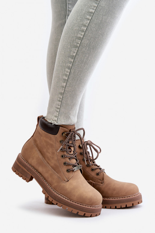 sapatos isolados femininos Big Star OO274A289 castanhos