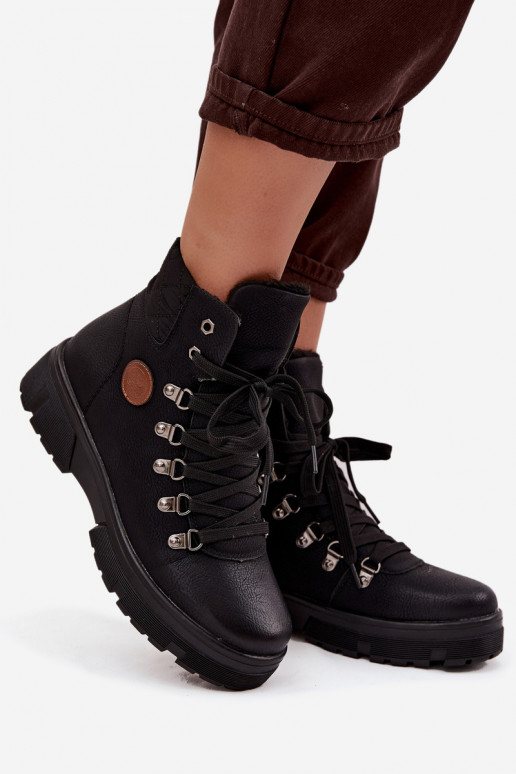 botas femininas pretas isoladas com plataforma Zaraine