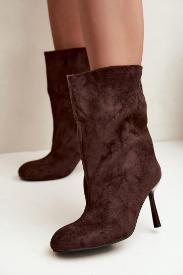 Botas com salto fino Typu Slouchy CzekoladoParae Penrose 2