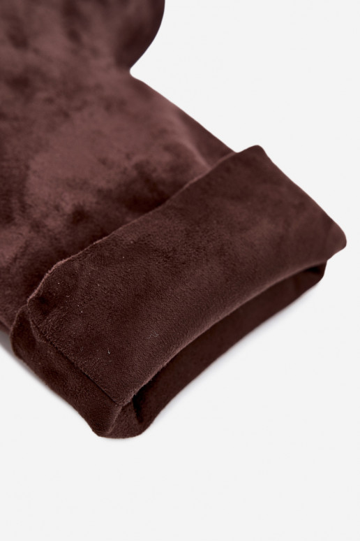 Botins de cor chocolate com saltos finos Slouchy Penrose
