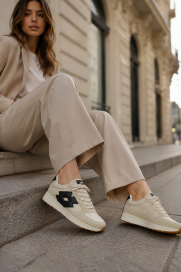 Ténis femininos LOTTO 2401930U CALENTO em branco suave