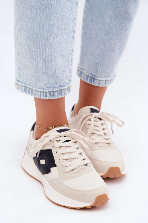 Ténis femininos LOTTO 2401930U CALENTO em branco suave