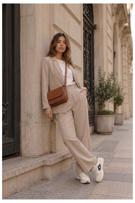 Ténis femininos LOTTO 2401930U CALENTO em branco suave