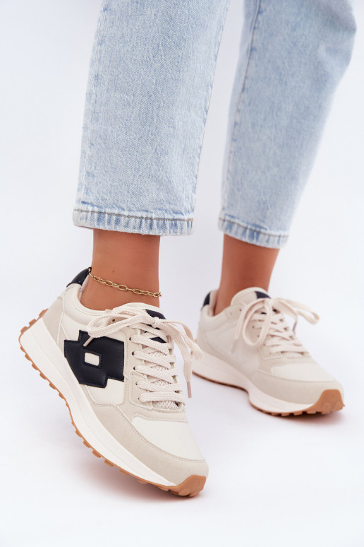 Ténis femininos LOTTO 2401930U CALENTO em branco suave