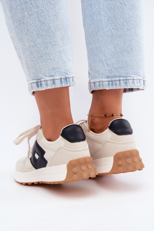 Ténis femininos LOTTO 2401930U CALENTO em branco suave