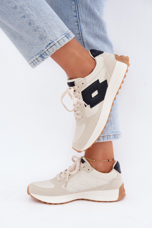 Ténis femininos LOTTO 2401930U CALENTO em branco suave