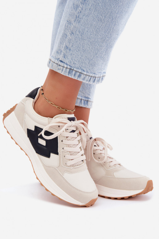Ténis femininos LOTTO 2401930U CALENTO em branco suave