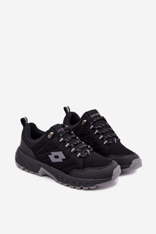 Calçado de caminhada masculino em preto LOTTO 2400290U KETCHAM