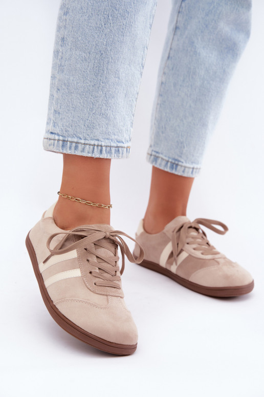 Ténis femininos de camurça cor areia Barefoot Kessy