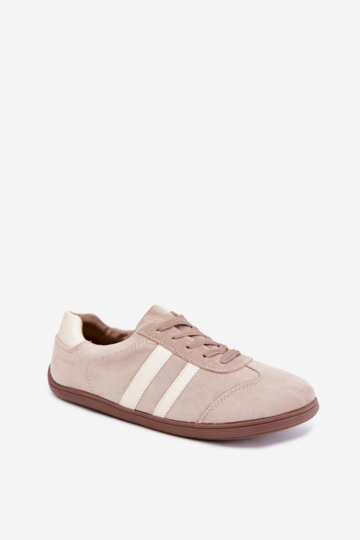 Ténis femininos de camurça cor areia Barefoot Kessy