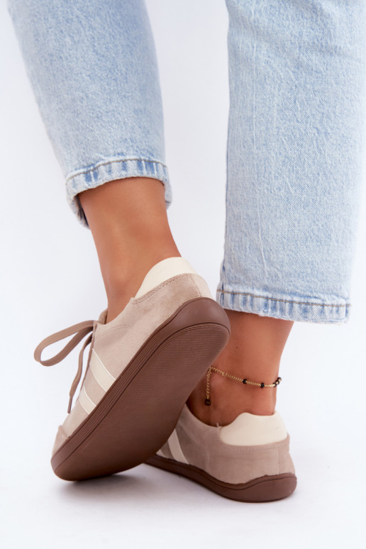 Ténis femininos de camurça cor areia Barefoot Kessy