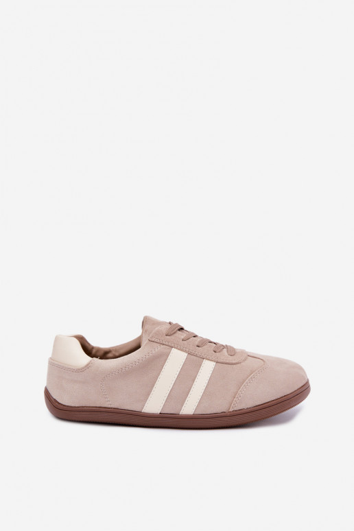 Ténis femininos de camurça cor areia Barefoot Kessy