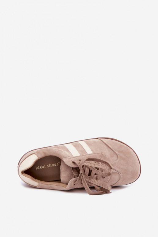 Ténis femininos de camurça cor areia Barefoot Kessy