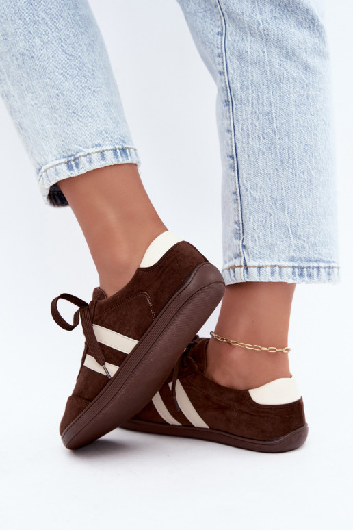 Ténis Barefoot femininos na cor chocolate Kessy