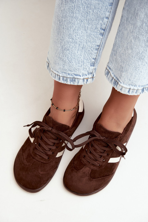 Ténis Barefoot femininos na cor chocolate Kessy