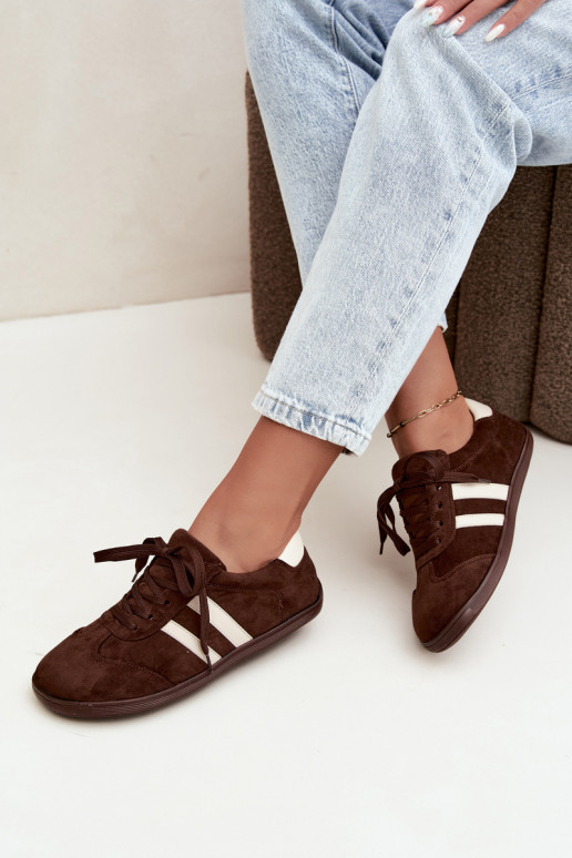 Ténis Barefoot femininos na cor chocolate Kessy