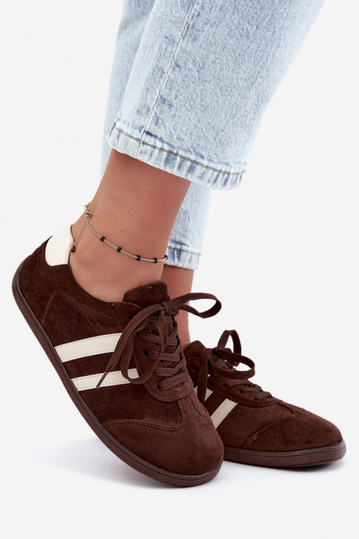 Ténis Barefoot femininos na cor chocolate Kessy
