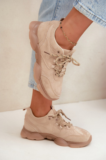 À modalo de tênis Feminino bege Shaley 2