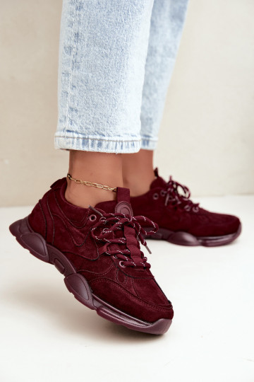 À modalo de tênis Feminino Borgonha Shaley