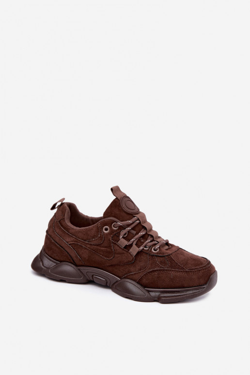 Ténis femininos na cor chocolate Shaley