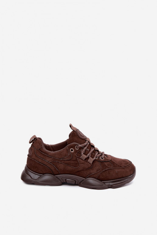 Ténis femininos na cor chocolate Shaley