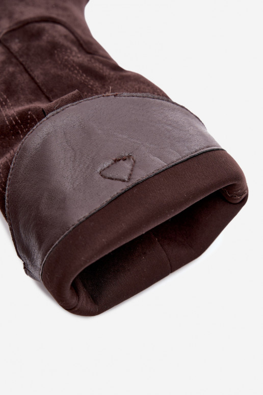 Botas cowboy de cano alto com salto em cor chocolate Hartley